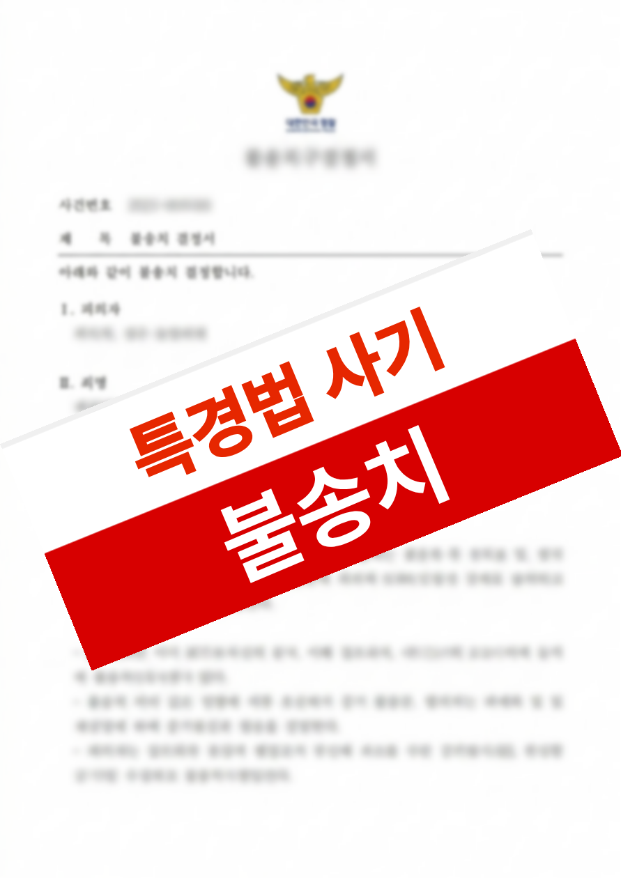 억대 사기로 인한 특경법상 사기로 입건되었으나 불송치로 종결된 의뢰인